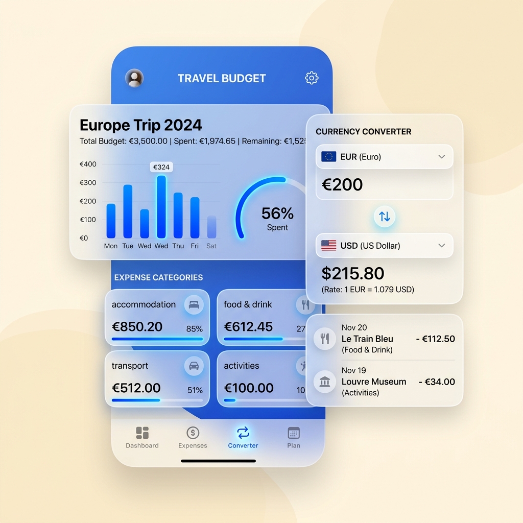TrExOra Budget — Expense tracking and currency conversion