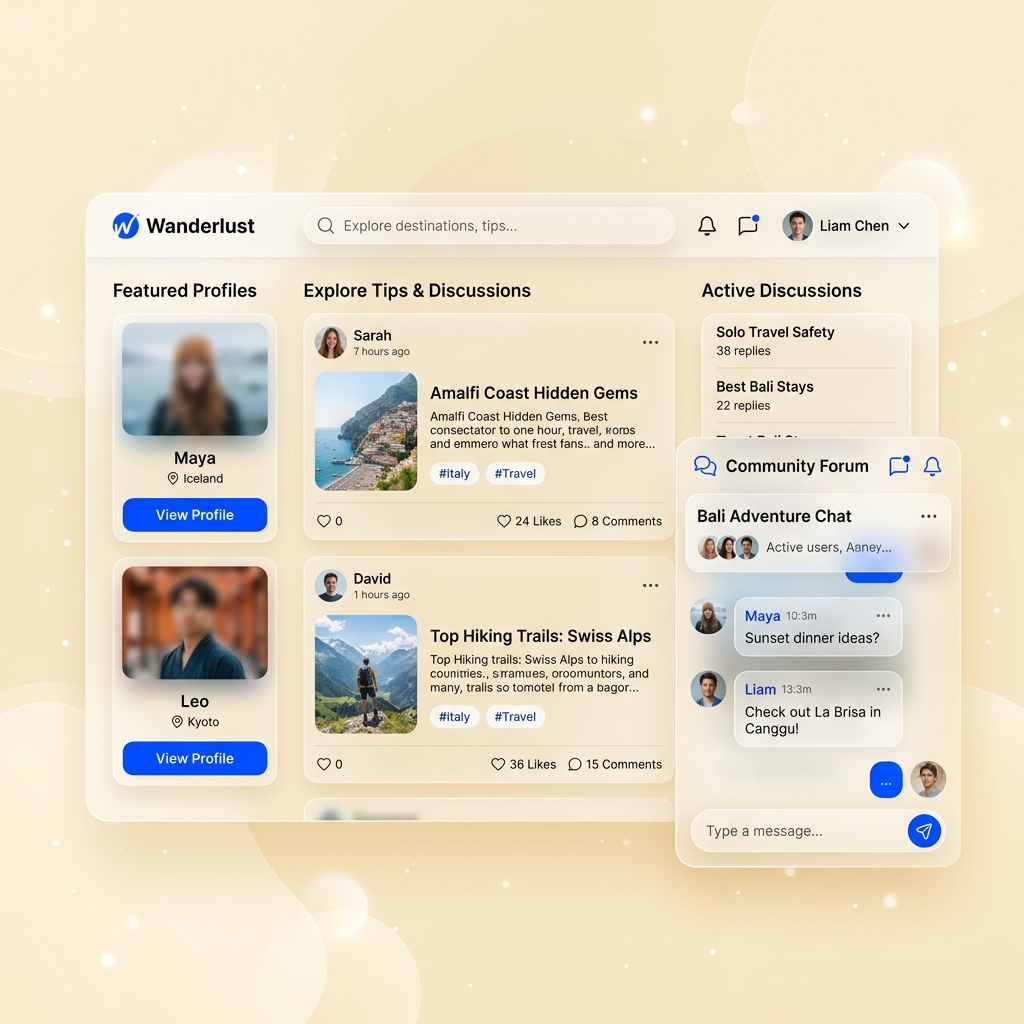 TrExOra Community — Connect with fellow travelers